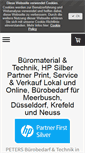 Mobile Screenshot of peters-buerotechnik.com
