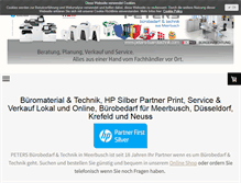 Tablet Screenshot of peters-buerotechnik.com